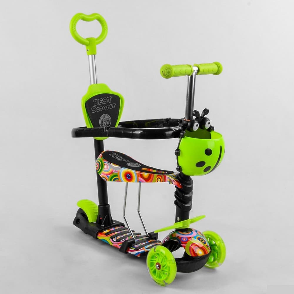 Самокат Joy 3-х колесный с ручкой 5в1 S6732 Самокат Joy 3-х колесный с ручкой 5в1 S6732