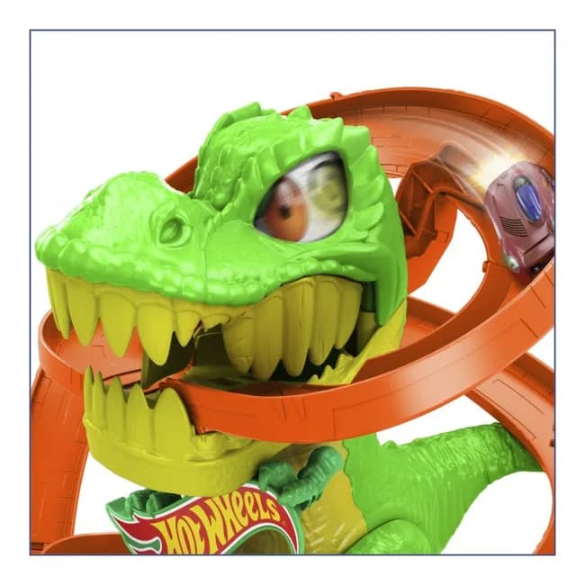 Трек Hot Wheels Атака вогняного Ті-Рекса JBM73 фото 6 Трек Hot Wheels Атака вогняного Ті-Рекса JBM73 фото 6