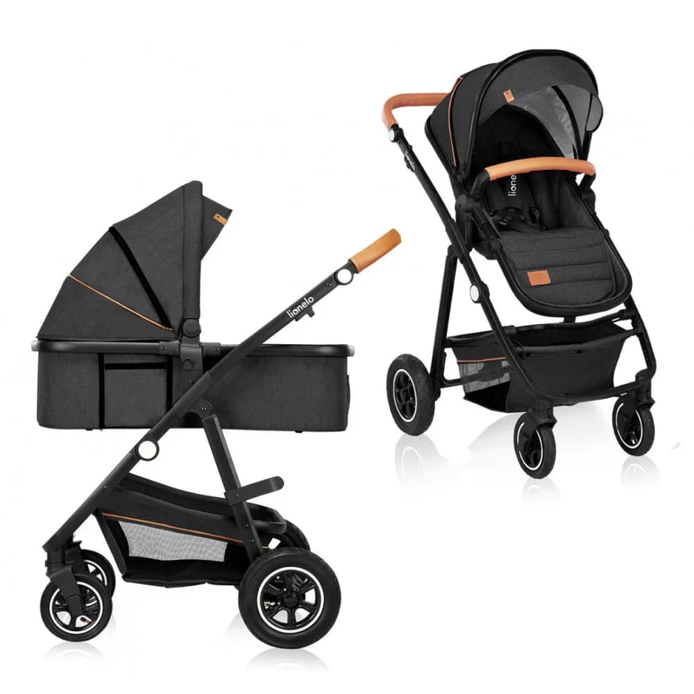 Коляска универсальная 2в1 Lionelo Amber 2 Grey Graphite LO-AMBER GREY GRAPHITE фото 3 Коляска универсальная 2в1 Lionelo Amber 2 Grey Graphite LO-AMBER GREY GRAPHITE фото 3
