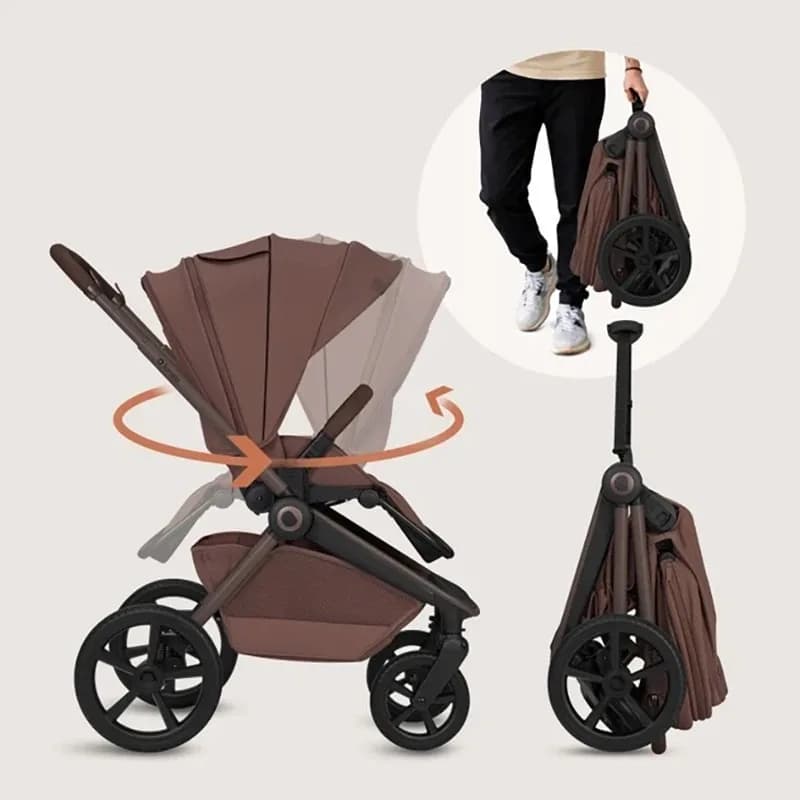 Коляска універсальна 2в1 Lionelo Brown Chocolate LO-FREYA 2IN1 BROWN CHOCOLATE фото 7 Коляска універсальна 2в1 Lionelo Brown Chocolate LO-FREYA 2IN1 BROWN CHOCOLATE фото 7