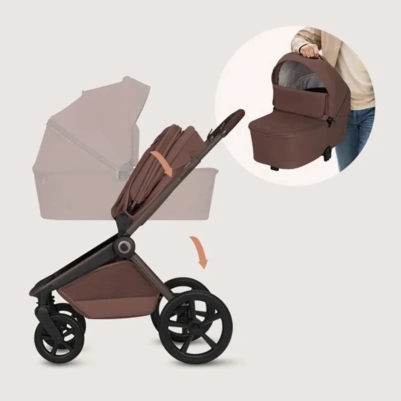 Коляска універсальна 2в1 Lionelo Brown Chocolate LO-FREYA 2IN1 BROWN CHOCOLATE фото 5 Коляска універсальна 2в1 Lionelo Brown Chocolate LO-FREYA 2IN1 BROWN CHOCOLATE фото 5