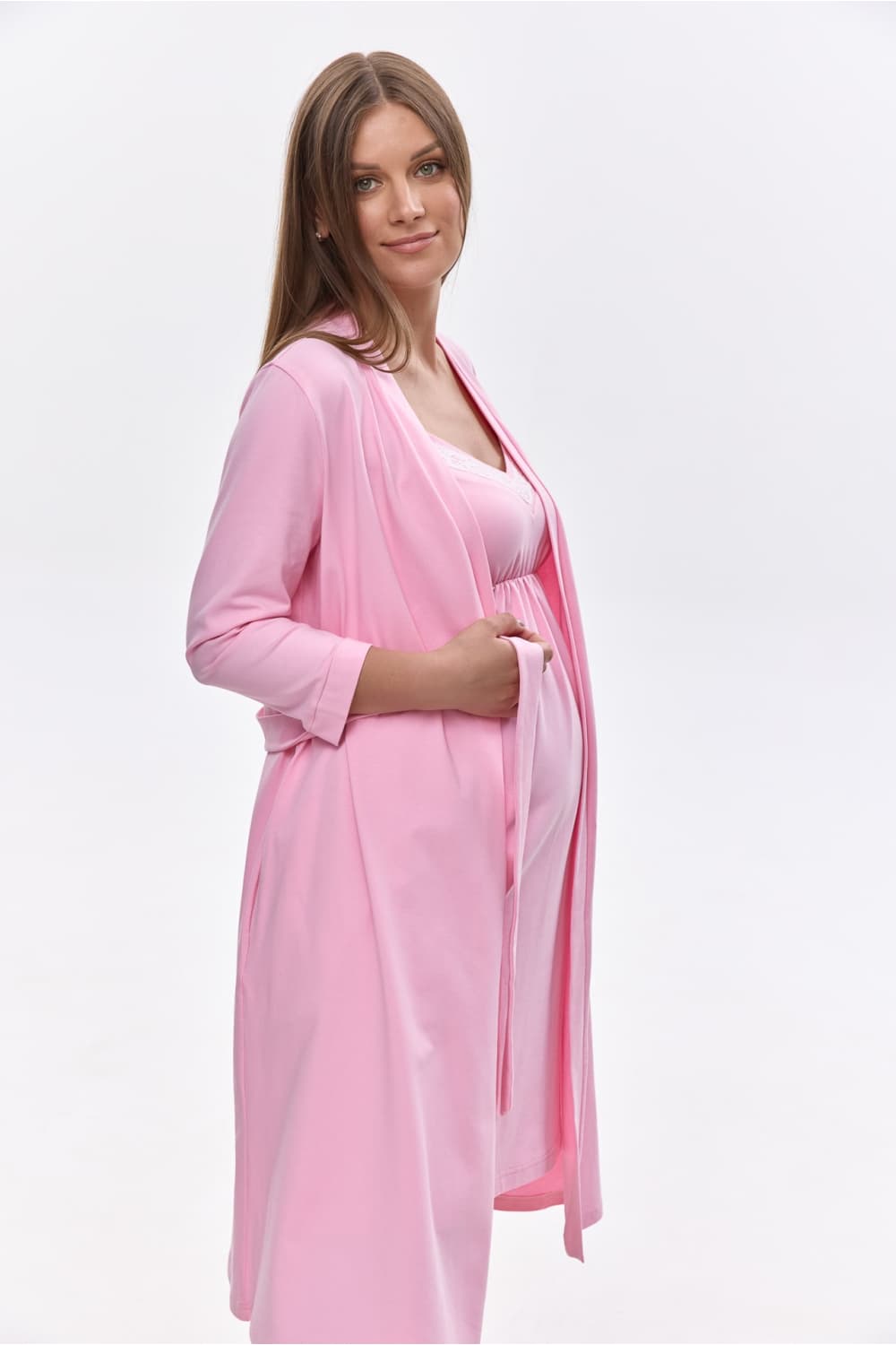 Комплект (ночная рубашка+халат) Dianora 2123(2362) 1493 -розовый Комплект (ночная рубашка+халат) Dianora 2123(2362) 1493 -розовый
