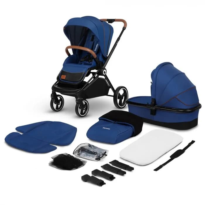 Коляска универсальная 2в1 Lionelo Mika Blue Navy LO-MIKA 2IN1 BLUE NAVY фото 2 Коляска универсальная 2в1 Lionelo Mika Blue Navy LO-MIKA 2IN1 BLUE NAVY фото 2