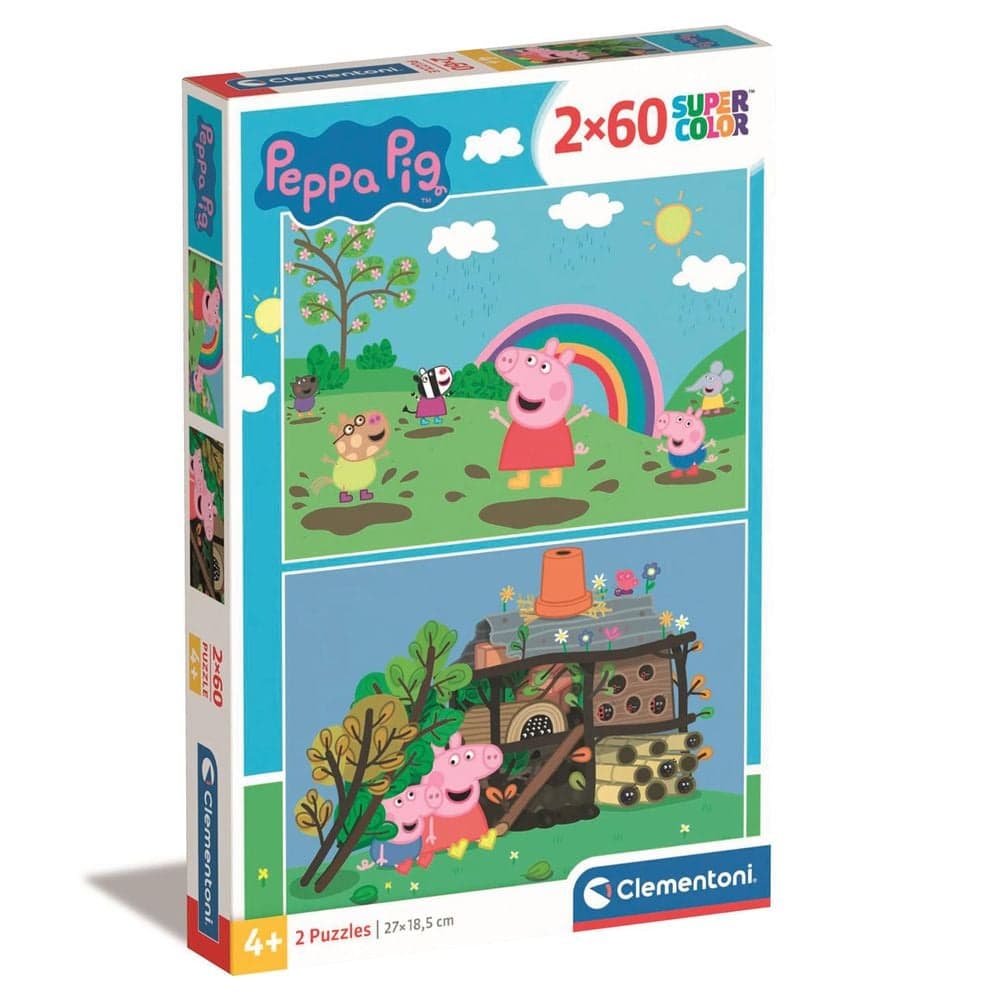 Пазл 2в1 Clementoni Peppa Pig 2*60эл 21622 Пазл 2в1 Clementoni Peppa Pig 2*60эл 21622