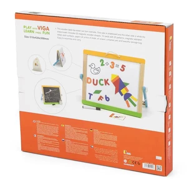 Дошка магнітна для малювання Viga Toys 44545 фото 10 Дошка магнітна для малювання Viga Toys 44545 фото 10