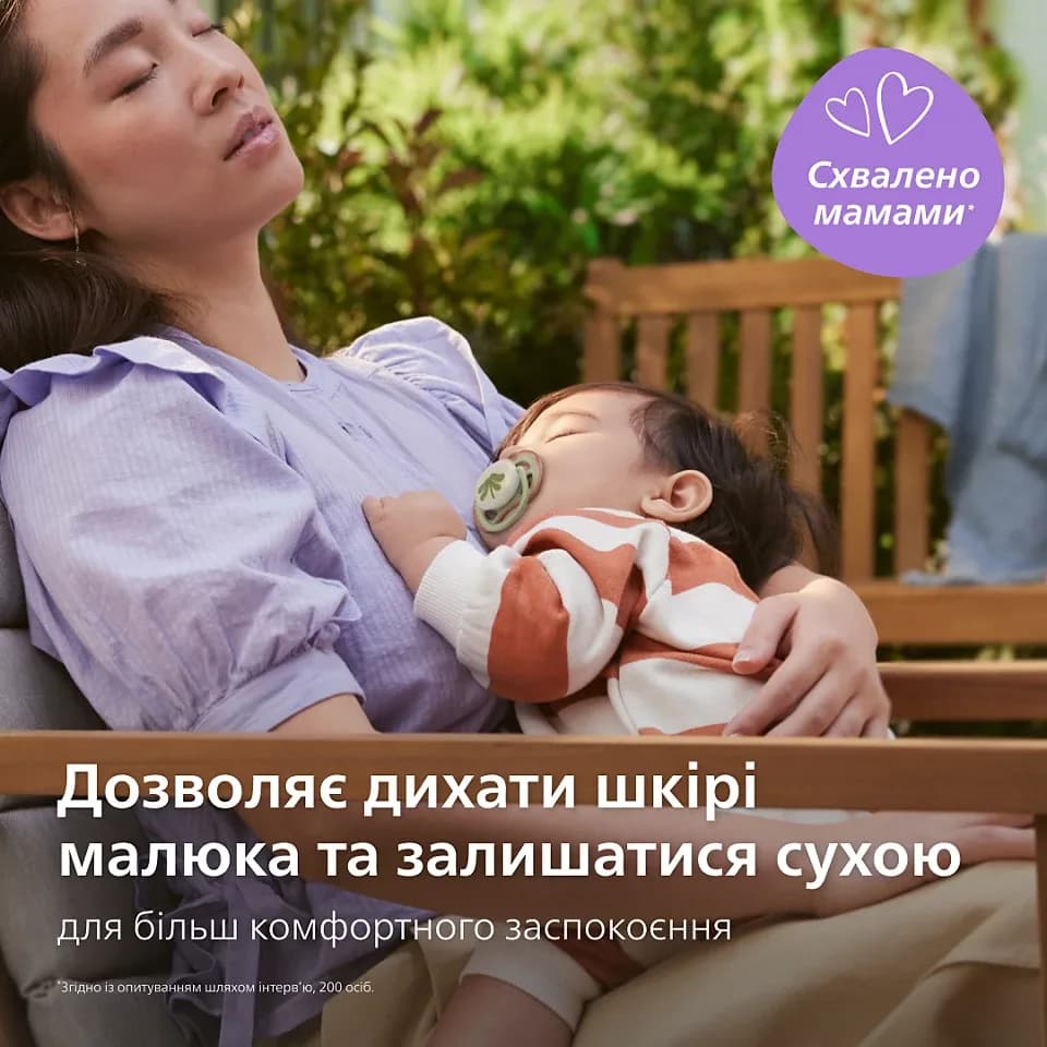 Пустушка Avent Ultra-Air Нічна 6-18м 2шт SCF376/31 фото 6 Пустушка Avent Ultra-Air Нічна 6-18м 2шт SCF376/31 фото 6