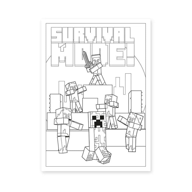 Розмальовка Yes Minecraft 742915 фото 3 Розмальовка Yes Minecraft 742915 фото 3