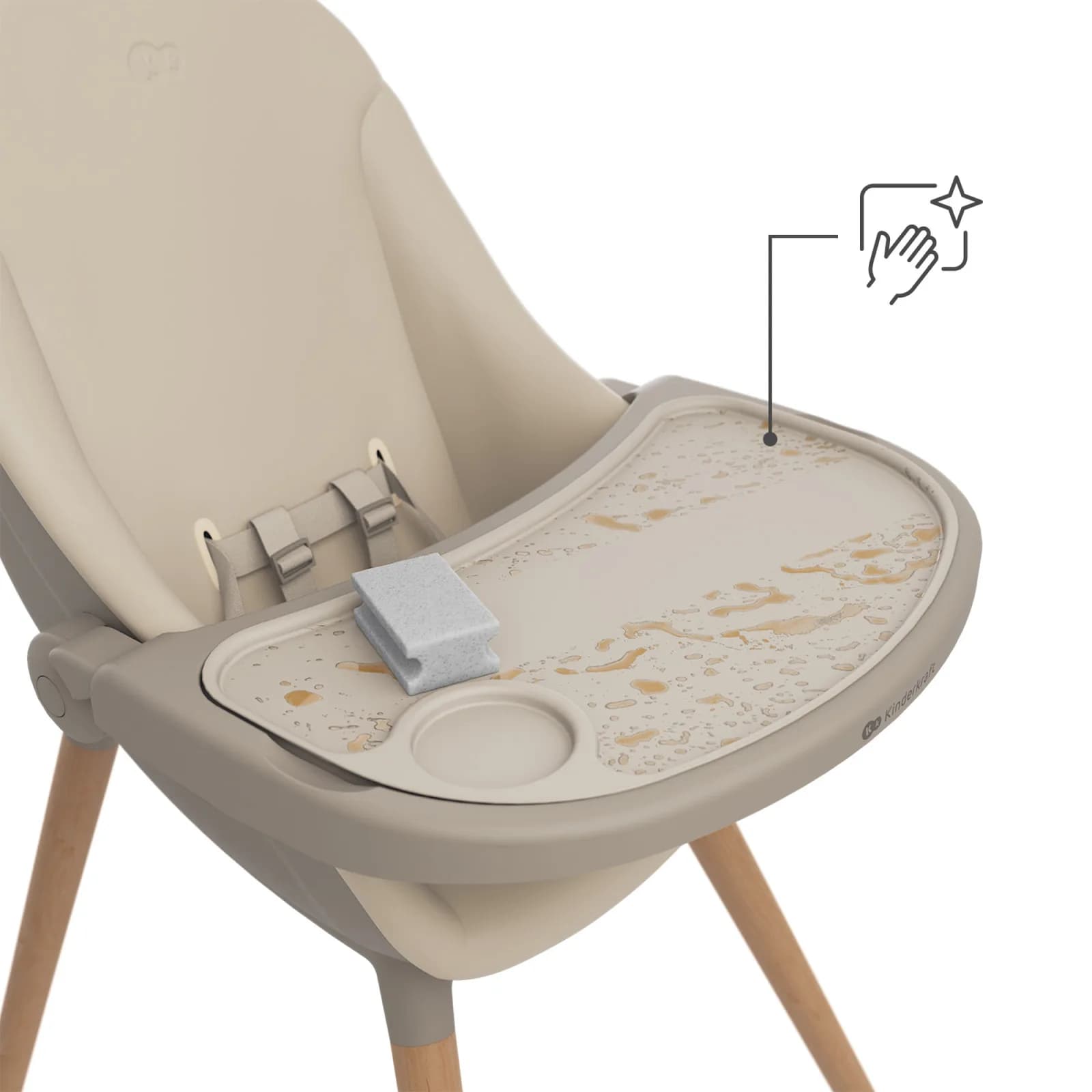 Стільчик для годування Kinderkraft Fini Up KHFINIUPBEG0000 Beige фото 5 Стільчик для годування Kinderkraft Fini Up KHFINIUPBEG0000 Beige фото 5