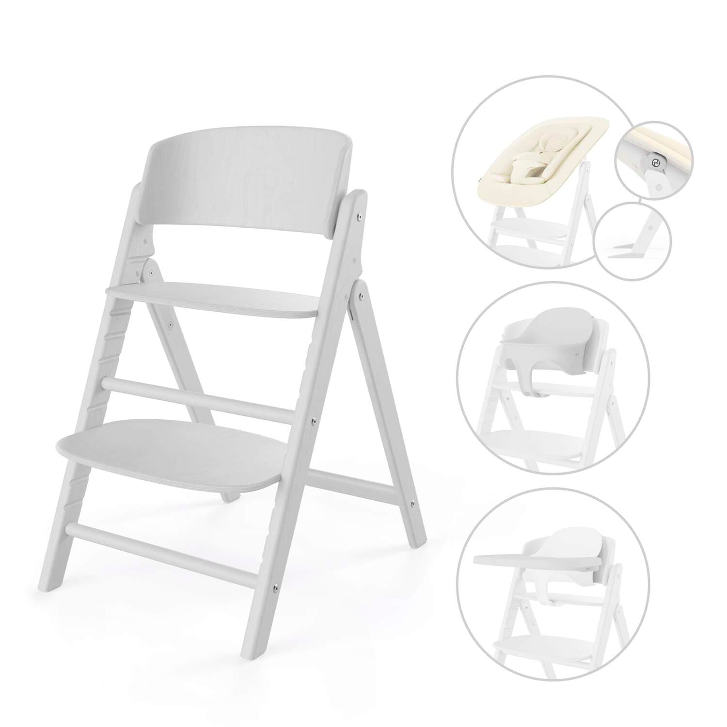 Стільчик для годування Cybex Click&Fold 4в1 524000857 All White Стільчик для годування Cybex Click&Fold 4в1 524000857 All White