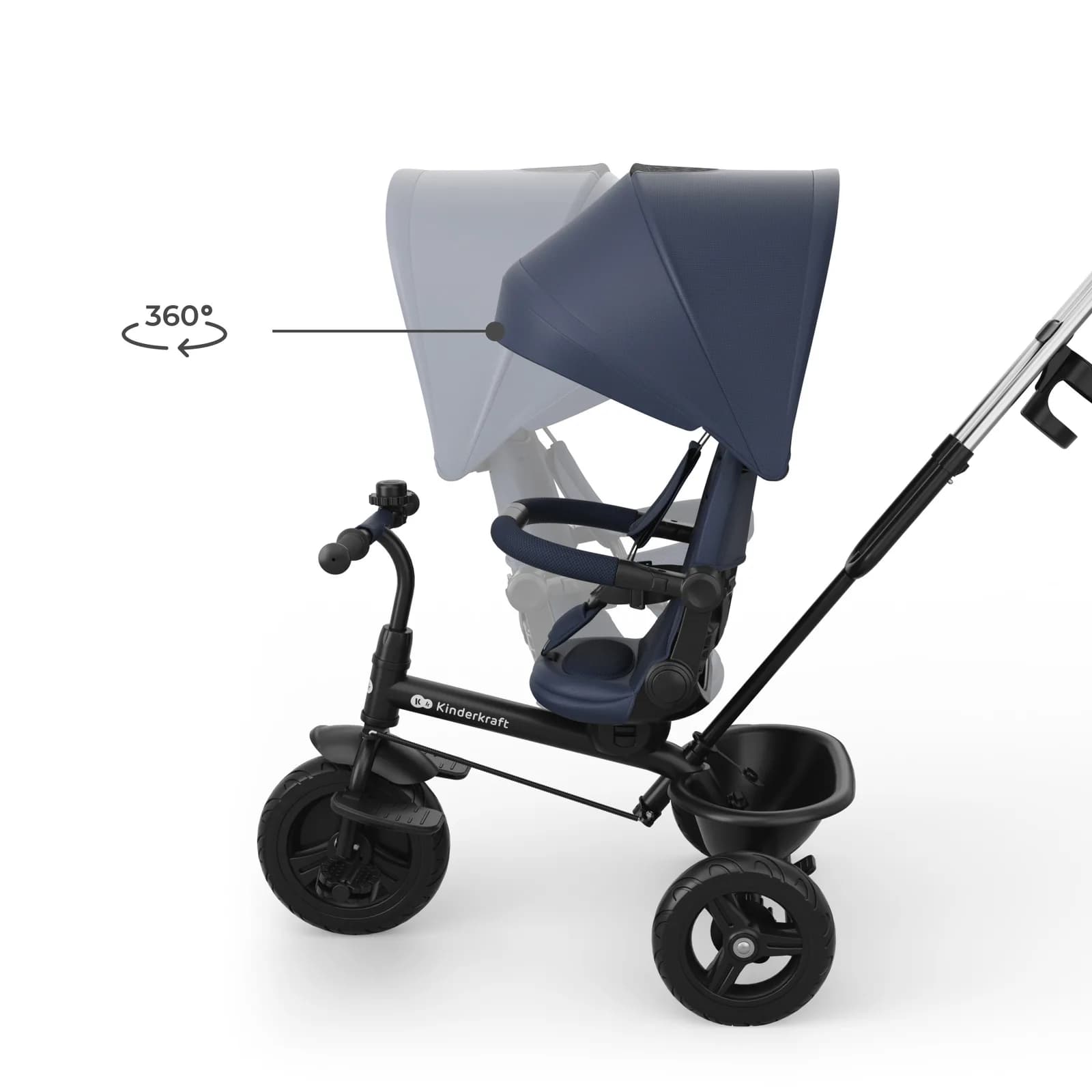 Велосипед 3-х колесный Kinderkraft Aston 2 Plus KRASTO02NAVPL00 Navy фото 7 Велосипед 3-х колесный Kinderkraft Aston 2 Plus KRASTO02NAVPL00 Navy фото 7