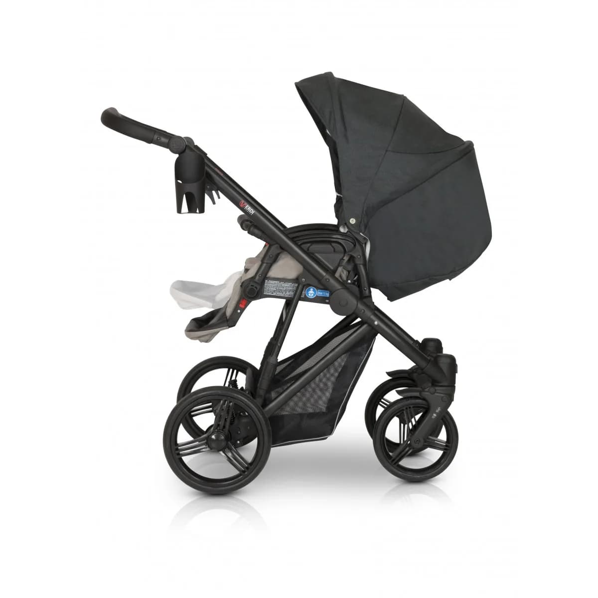 Коляска універсальна 3в1 Verdi Dynamic dark grey 9023-VD-02 фото 4 Коляска універсальна 3в1 Verdi Dynamic dark grey 9023-VD-02 фото 4