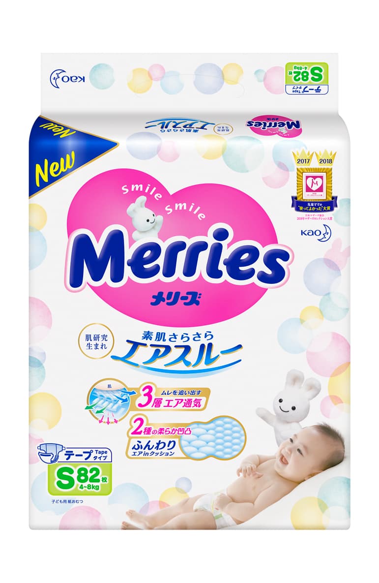 Подгузники Merries S 82шт 563793 Подгузники Merries S 82шт 563793