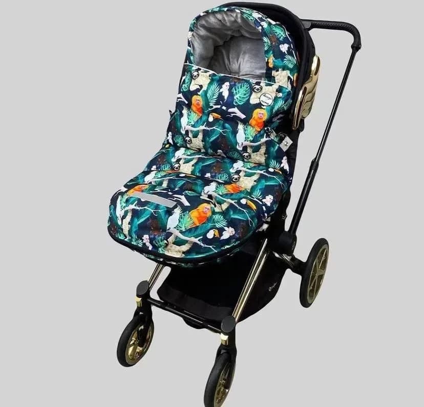Зимний футмуф на коляску Decoza Moms "Теплик" Джунгли 100х47 см futmuf100-OP122-pl017 фото 4 Зимний футмуф на коляску Decoza Moms "Теплик" Джунгли 100х47 см futmuf100-OP122-pl017 фото 4
