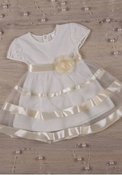 Боді-сукня для хрещення "Маленька Леді" Betis 27070295-96 -молочний