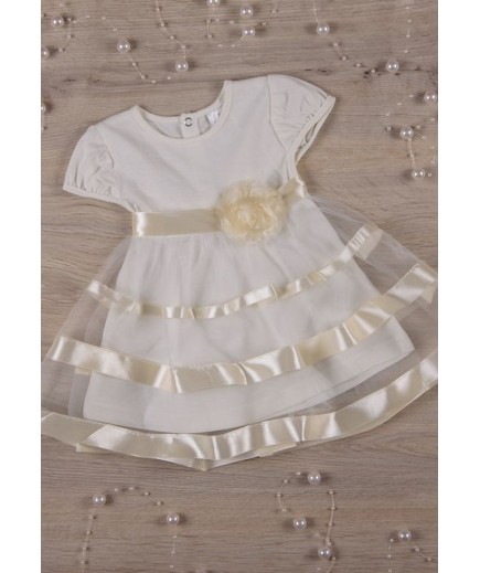 Боді-сукня для хрещення "Маленька Леді" Betis 27070295-96 -молочний