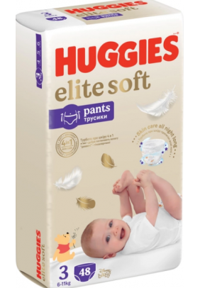 Підгузники-трусики Huggies Elite Soft 3 48шт 549293 - 
