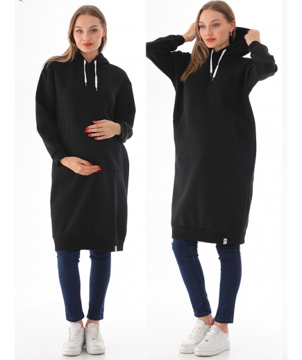 Сукня для вагітних  утеплене 38-46 LESSON -чорний