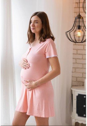 Ночная рубашка для беременных и кормления S-L Мамин Дом  24170