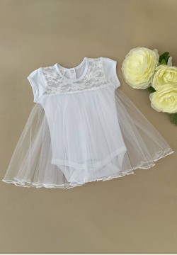 Боді-сукня для хрещення "Ніжність" Betis 27081750-51-52 -білий