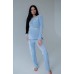 Піжама для вагітних та годування (кофта+штани) S-XL HN 888101 -блакитний