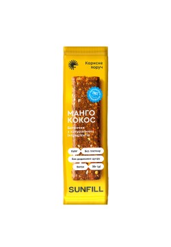 Батончик манго, кокос Sunfill 35г 1999526