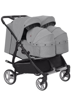 Коляска унiверсальна 2в1 для двійні Carrello Connect CRL-5502/1 Ink Gray