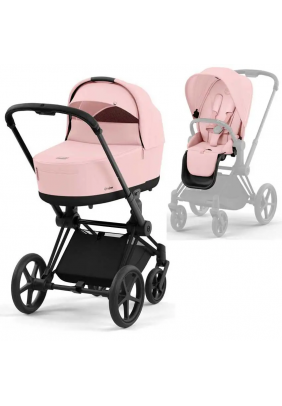 Коляска универсальная 2в1 Cybex Priam 4.0 Peach Pink/Matt Black 523000829/2