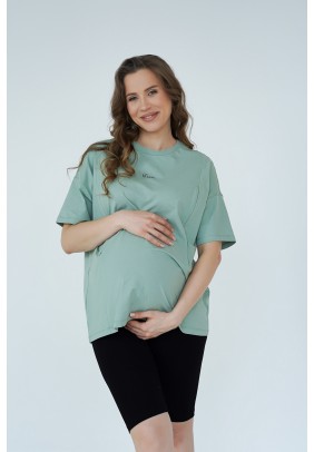 Футболка для годування S-XL Мамин Дім 24303-Ментол