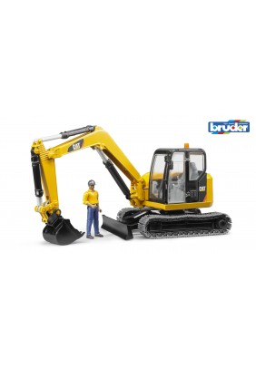 Мини-экскаватор Cat 1:16 с водителем Bruder 02466 - 