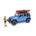 Джип Jeep Wrangler Rubicon Unlimited з каяком та фігуркою 1:16 Bruder 02529 фото 2