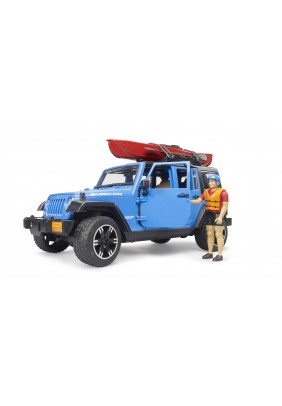 Джип Jeep Wrangler Rubicon Unlimited з каяком и фигуркой 1:16 Bruder 02529