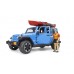 Джип Jeep Wrangler Rubicon Unlimited з каяком та фігуркою 1:16 Bruder 02529