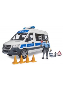 Поліцейське авто MB Sprinter з поліцейським та аксесуарами 1:16 Bruder 02683