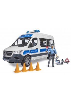 Полицейское авто MB Sprinter с полицейским и аксессуарами 1:16  Bruder 02683