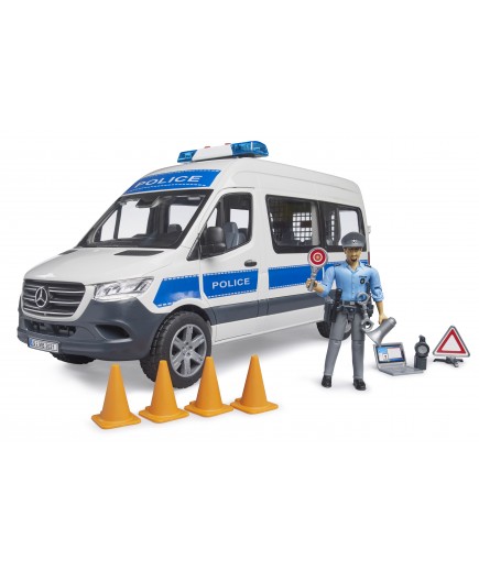 Поліцейське авто MB Sprinter з поліцейським та аксесуарами 1:16 Bruder 02683