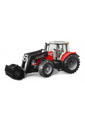 Трактор Massey Ferguson 7624 з переднім наватажувачем 1:16 Bruder 03047 - 