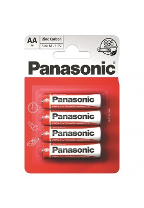 Батарейка Panasonic Red Zinc AA R6REL/4BPR - 