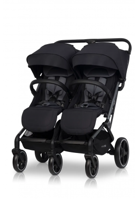 Коляска для двойни Euro-Cart Echo 2024 EGECB24-13 black