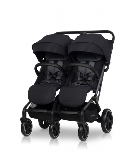 Коляска для двійні Euro-Cart Echo 2024 EGECB24-13 black