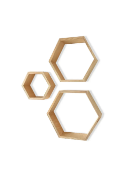 Настінні полички Royal Sleep Honeycombs 2822 Бук