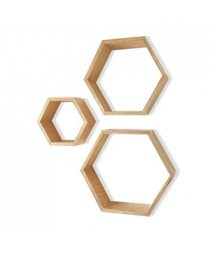 Настінні полички Royal Sleep Honeycombs 2822 Бук Настінні полички Royal Sleep Honeycombs 2822 Бук