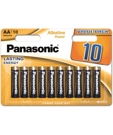 Батарейка Panasonic Alkaline Power AA LR6REB/10BW Батарейка Panasonic Alkaline Power AA LR6REB/10BW