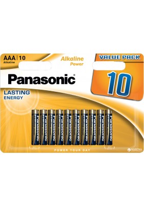 Батарейка Panasonic Alkaline Power AAA LR03REB/10BW - 
