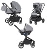 Коляска універсальна 3в1 CARRELLO Epica Silver Grey CRL-8511