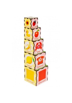 Кубики-пирамидка Little Panda Цвета ПСД166