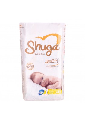 Подгузники Shuga Newborn 2-5кг 34шт 1046