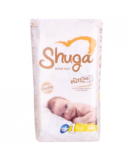 Підгузники Shuga Newborn 2-5кг 34шт 1046