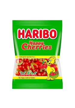 Цукерки желейні неглазуровані Хеппі Черріз Haribo 80г АТ395501