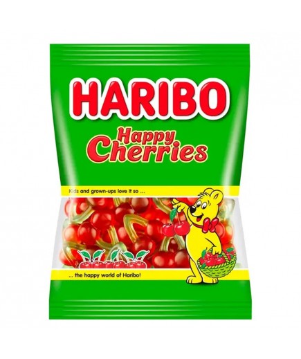 Цукерки желейні неглазуровані Хеппі Черріз Haribo 80г АТ395501