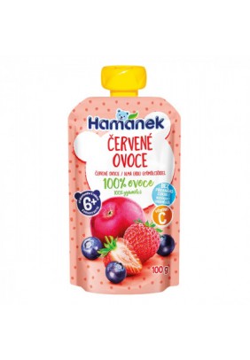 Пюре яблуко, чорниця, полуниця Hamanek 100г 1215913 - 